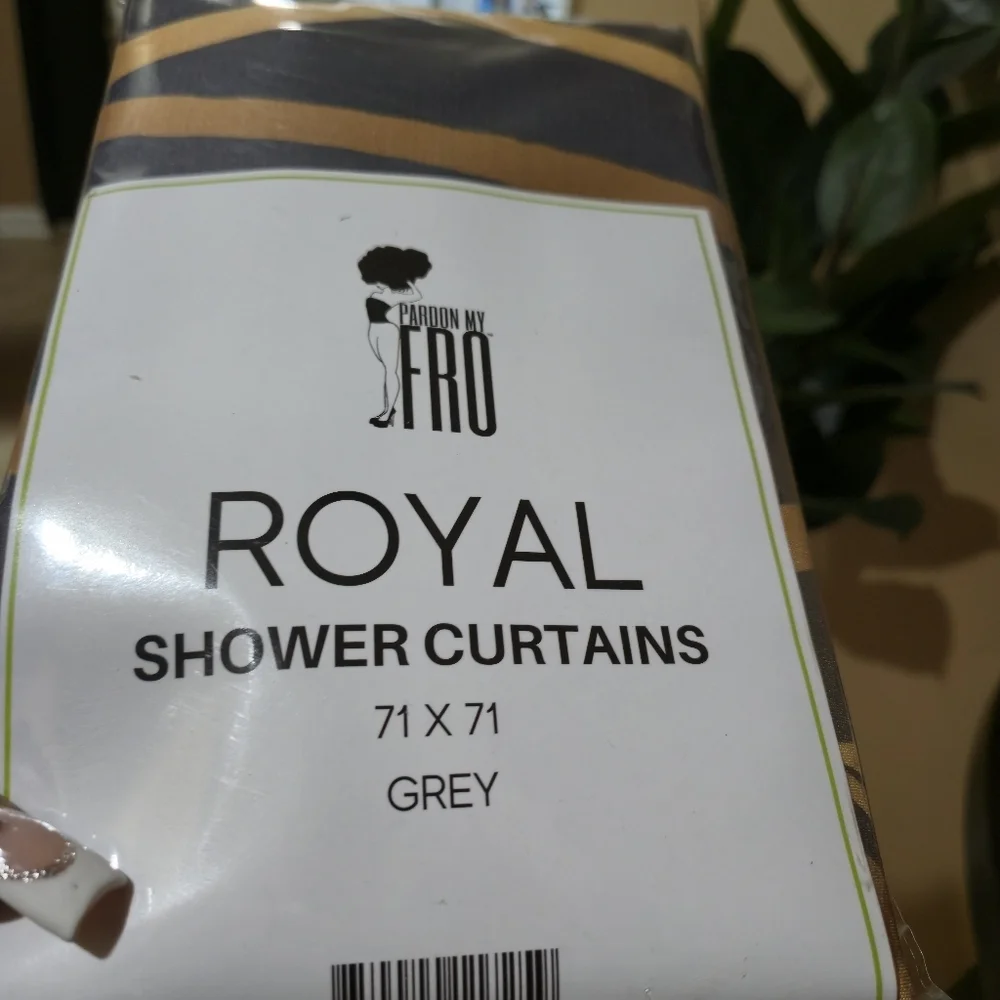 Sisterhood -Royal Gray- Fabric Shower Curtain NEW!! Bathroom Chic/Stylish - Picture 2 of 7